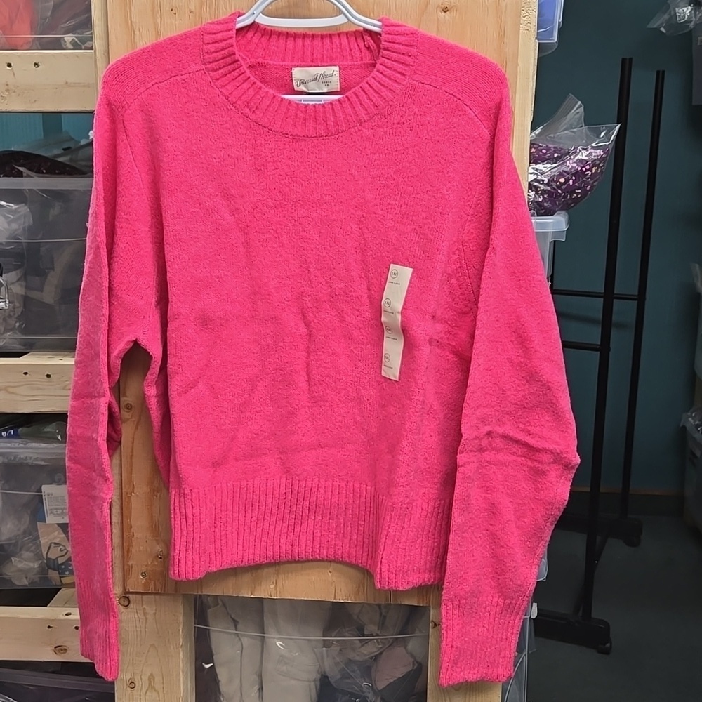 Universal Thread Size XXL Hot Pink Crew Neck Knit Sweater